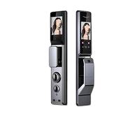 Serrure de porte intelligente par empreinte digitale de sécurité Surveillance de la caméra faciale Serrure intelligente Serrure électronique biométrique Déverrouillage de l’application (Coul