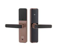Serrure de porte intelligente, serrure de porte numérique intelligente, serrure de sécurité électronique, serrure intelligente en aluminium pour empreintes digitales, mot de passe, carte magnétique