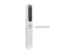 Serrure de porte intelligente TTlock avec poignée - Accès sans clé par code, empreinte ou mobile - Verrou électronique pour porte en bois, aluminium ou portail extérieur - 90 mm