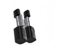 Serrure de porte intelligente V1 Pro+ TUYA avec cylindre réglable, serrure numérique par empreinte digitale, mot passe, carte RFID, télécommande application Smart Life(Nero)