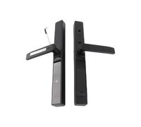 Serrure de porte intelligente, verrouillage par mot de passe électronique pour la maison, prend en charge l'application/empreinte digitale/mot de passe/carte/clé mécanique, (Noir)