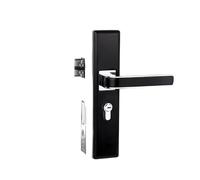 Serrure de porte intérieure en alliage de zinc, poignée de porte en bois de chambre à coucher, ensemble universel(0.5mm)