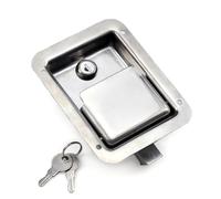 Serrure de porte intérieure et extérieure à double pression, panneau en acier inoxydable intégré, 1 pièce, XK103-3S-304