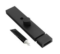Serrure de porte intérieure - Serrure adhésive polyvalente - Verrouillage résistant à la guerre pour le centre-ville - Installation sans perçage pour les chambres et les salles de bain sûres