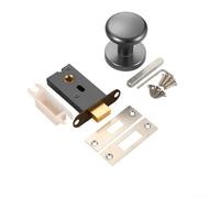 Serrure de porte invisible sans clé à un seul côté fabriquée en alliage de zinc offrant une sécurité robuste et une assurance de la vie privée pour les portes de salle de bain et intérieures (gris)