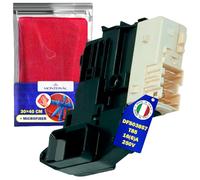 Serrure de Porte Machine a Laver DFS03857 T85 16(6)A 250V avec 4 Contacts avec le Code Original EBF61315801 EBF61315803 EBF62534402 pour LG - Complet avec Chiffon Microfibre - MADE IN ITALY - MONTERAL