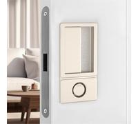 Serrure de porte magnétique sans poignée encastrée avec serrure plate invisible et mécanisme silencieux Push Pull (Kaki)