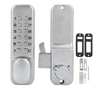 Serrure de Porte Mécanique sans Clé en Alliage de Zinc, Combinaison 1 à 11 Chiffres, Étanche avec Bouton Poussoir pour Cuisine, Bureau, Balcon, Porte Coulissante