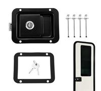 Serrure De Porte Moteurs - Poignée De Verrouillage Sans Avec Clavier LED | Remplacement Sécurisé Pour Les Portes D'entrée De Remorque, Installation Rapide, Logement