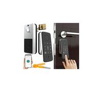 VisorTech Serrure motorisée connectée TS-100.app – Code PIN, biométrique, blanc