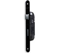 Serrure de Porte Noire à Encastrer Bouton Axe 40 mm à condamnation Reversible G