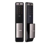 Serrure De Porte Numérique À Empreinte Digitale WiFi, Poignée Dorée, Compatible Avec Samsung SHP-DP609 La Serrure De Sécurité For Maison Intelligente(Silver Pull)