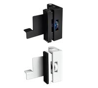 Serrure de porte portable, sans perçage, dispositif de sécurité en alliage d'aluminium pour portes à ouverture vers l'intérieur, serrure de voyage réglable pour appartement, chambre à coucher, hôtel