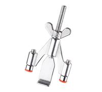 Serrure de porte portable - Serrure de sécurité pour hôtel de 9,6 cm | Butée réglable en acier inoxydable des deux côtés Protection visuelle robuste | Serrure de sécurité pour voyage