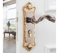 Serrure de porte rétro, serrure de porte de style européen, serrure de porte vintage, serrure de porte antivol, serrure de porte intérieure