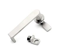 serrure de porte Serrure de porte d'armoire en acier inoxydable MS868, avec poignée suspendue, d'alimentation centrale noire(304 stainless steel)
