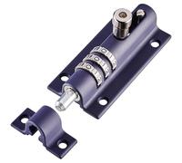 Serrure de porte Squire Combi Bolt (COMBI3) - Pêne de verrouillage à combinaison 3 roues - Corps moulé résistant aux intempéries - Pêne coulissant inviolable - Serrure de porte de haute sécurité pour la maison et les garages (Navy Blue, 92 mm)