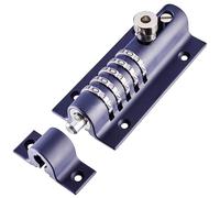 Squire Serrure de porte Combi Bolt (COMBI5) – 5 roues, pêne inviolable – Navy Blue 150 mm