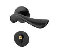 Serrure de Porte Style Américain Noir pour Chambre Silencieux, Anti-vol