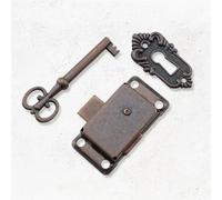 Serrure de porte, tiroir, boîte en bois, armoire, serrure de porte d'armoire + clé, quincaillerie de meubles bicolore en option, 1 pièce(B)