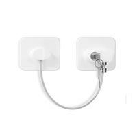 Serrure De Réfrigérateur De Sécurité Pour Bébé Avec Métal Html Ou Serrure À Code,Serrures De Fenêtre D'armoire De Sécurité Infantile,Serrures De Porte De Cisco Coulissantes,1pc - Type White-Key Lock