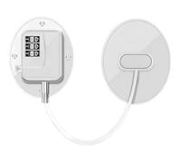 Serrure de réfrigérateur sans perçage, mot de passe adhésif, serrure de sécurité de fenêtre, serrure à code adhésive solide (blanc)