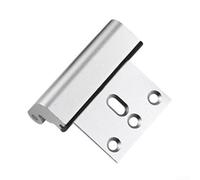 Serrure de renfort de porte, loquet de force de 362,9 kg pour une meilleure sécurité à la maison, design compact pour la vie solitaire, facile à installer (argenté)