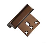 Serrure de renfort de porte, loquet de force de 362,9 kg pour une meilleure sécurité à la maison, design compact pour la vie solitaire, facile à installer (marron)