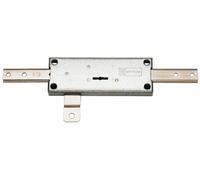 Serrure de rideau métallique 3 points de fermeture central à double panneton zingué - - 45853