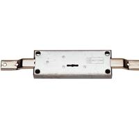 Serrure de rideau métallique 3 points de fermeture central à double panneton zingué - MOTTURA - 45853