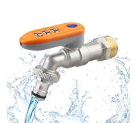 Serrure de robinet d'eau - Barre antivol antigel, dispositif de verrouillage de vanne à combinaison en laiton, couvercle de sécurité robuste, étui d'accessoires avec poignée orange | Convient pour la