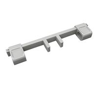 Serrure de robinet d'évier à l'épreuve des enfants, serrure de robinet d'eau à Double poignée en plastique pour la cuisine, Installation sans outil, gris.