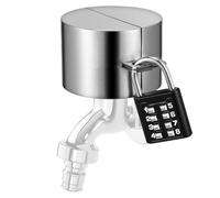 Serrure De Robinet Extérieur 1 ensemble de verrous robinet d'eau extérieur en acier inoxydable, protecteur jardin, couvercle valve antivol métal, usage domestique