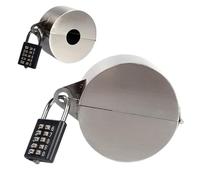 Serrure de robinet - Système de verrouillage de robinet extérieur - Verrous de robinet d'extérieur avec serrure à combinaison - Couvercle de robinet en acier inoxydable pour l'extérieur