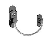 Serrure de sécurité Anti-pincement, câble de sécurité fixe solide, serrure de porte de réfrigérateur, Protection d'armoire, serrure de maison(Black-B)