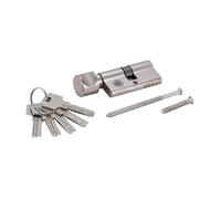 Serrure de sécurité - BGS DO IT YOURSELF - Cylindre avec bouton 60mm - Niveau de sécurité 6 - 5 clés incluses