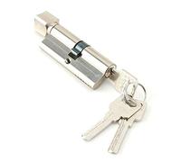 Serrure de Sécurité de Cylindre à la Maison avec 3 Clés 70mm Cylindre de Serrure de Porte en Aluminium Cylindre de Serrure de Porte à la Maison de Sécurité pour Bois Jointures et Portes Métalliques