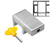 Serrure de sécurité de fenêtre,Serrures de fenêtre Sécurité, Serrure de sécurité coulissante Serrures de fenêtre horizontales avec clé, Barre de sécurité réglable Barre de sécurité enfant pour fenêtre