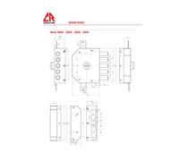 Serrure de Sécurité Dx CR 3200 Serrures Antivol Avec Cylindre À Pompe