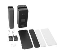 Serrure de sécurité électronique pour porte en verre, grand écran couleur professionnel, serrure à empreintes digitales avec clés pour porte simple et double