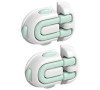 Serrure de Sécurité Enfant pour Armoire | 2 Pièces Loquets Adhésifs de Sécurité Enfant | Serrure Sans Clé pour Tiroirs | pour Micro-Ondes Congélateur Garde-Manger Porte Armoire Tiroir