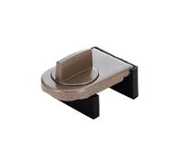 Serrure de sécurité fenêtre en alliage d'aluminium, 4 pièces, serrure coulissante, boucle verrouillage porte, bouchon pour Fenêtre(Color 2)