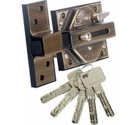 Serrure de sécurité Lince 7930r-97930rbi Bronze