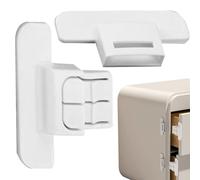 Serrure de sécurité pour appareils électroménagers - Serrure autocollante fiable pour réfrigérateur, boucle de fixation de tiroir, mécanisme de sécurité pour usage quotidien | Pour Armoires Fo