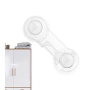 Serrure de sécurité pour armoires, serrure de sécurité transparente adhésive pour armoire d'enfant, serrure pour sans perçage, fermeture de sécurité multi-usages