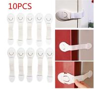 Serrure de sécurité pour bébé - TEMPSA - Lot de 10 - Blanc - Pratique et durable