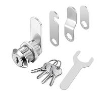 Serrure de sécurité pour boîte aux lettres avec, errure de meubles, 4 clés pour tiroir, Serrure de came d'armoire, livré avec 4 plaques de serrure différentes