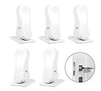 Serrure de Sécurité pour Enfants Bébé 5 Pcs Serrure de la Poignée de la Porte de Sécurité Adhésive Verrouillage de Sécurité Bloque Porte Poignées Rotatives Serrure à Levier de Porte
