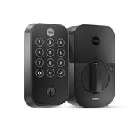 Serrure de sécurité Yale 2 Touch, serrure biométrique noire à empreinte digitale avec clavier, déverrouillage par code ou empreinte digitale (san