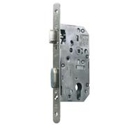 Vachette Serrure clé i D455VR50T20/10SG axe 50 entraxe 70 bouts ronds verni noir droite sans gache